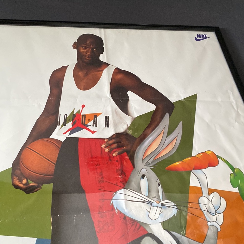 1992 Michael “Hare” Jordan Bugs Bunny Poster - Space Jam - Picture 3 of 6
